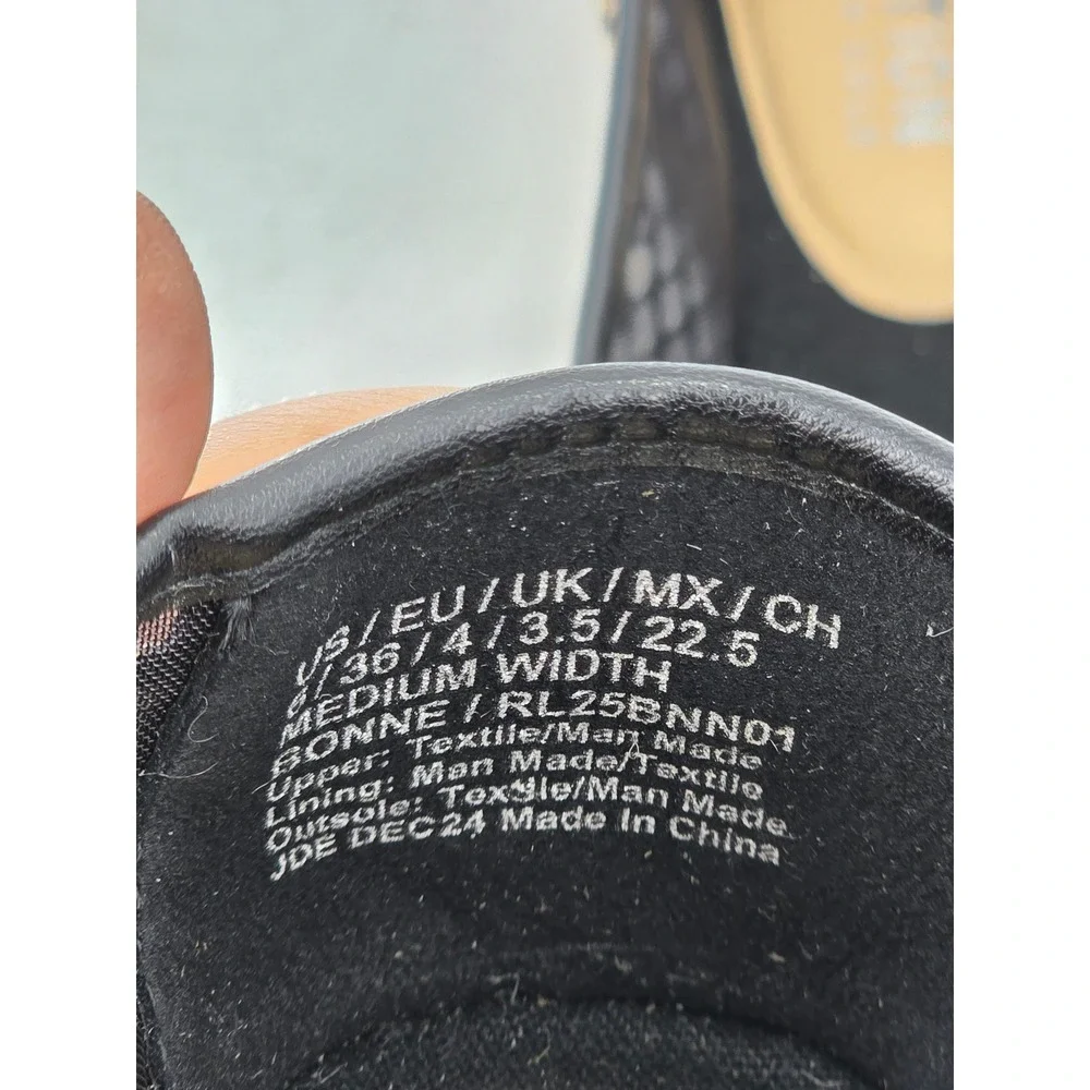 Kenneth Cole Reaction Bonne Espadrille Womens Size 6 Black Crystal Mesh - New